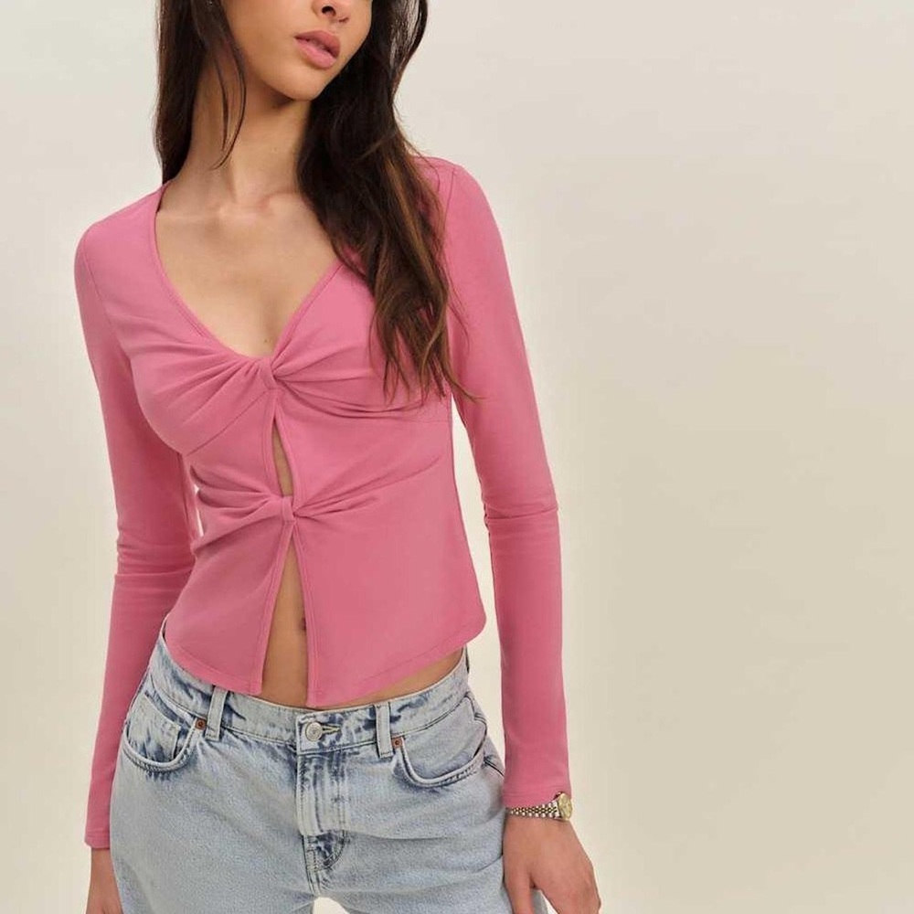 NWOT Reformation Silas Knit Top